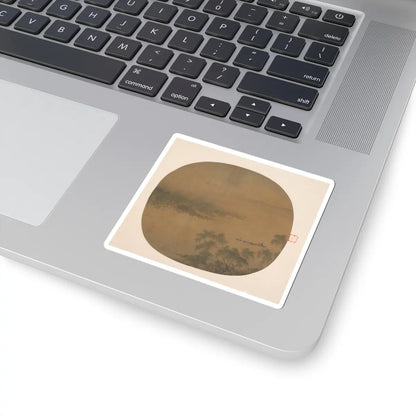 Unidentified artist - Boating by a Willow Bank - 13th century - STICKER Vinyl Kiss-Cut Decal