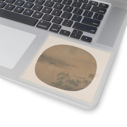 Unidentified artist - Boating by a Willow Bank - 13th century - STICKER Vinyl Kiss-Cut Decal