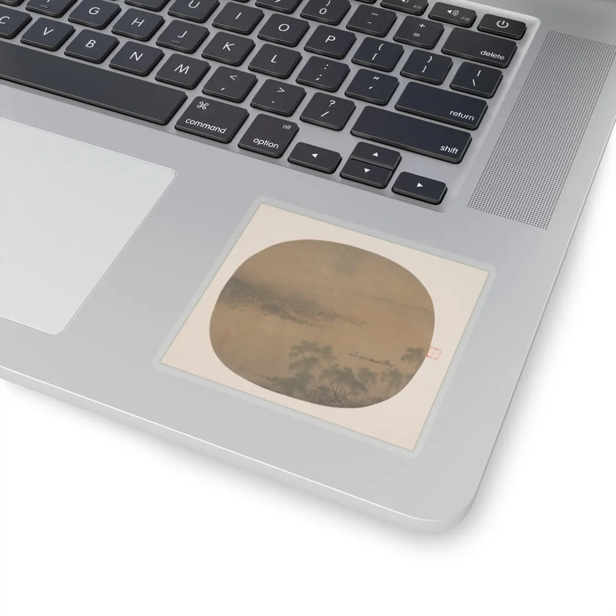 Unidentified artist - Boating by a Willow Bank - 13th century - STICKER Vinyl Kiss-Cut Decal