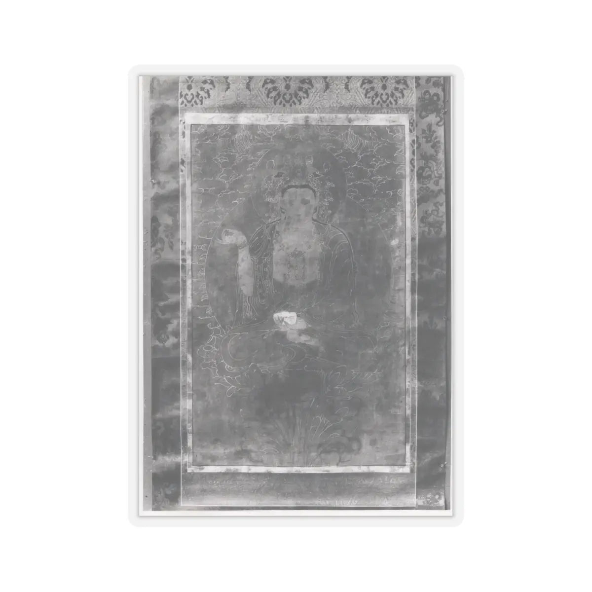 Unidentified artist - Bodhisattva with Double Halo - late 18th–early 19th century - STICKER Vinyl Kiss-Cut Decal