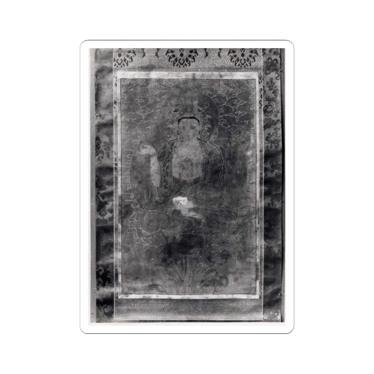 Unidentified artist - Bodhisattva with Double Halo - late 18th–early 19th century - STICKER Vinyl Kiss-Cut Decal