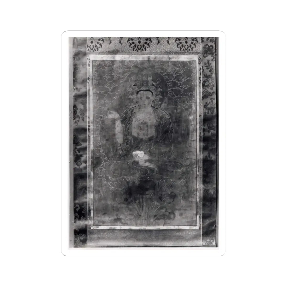 Unidentified artist - Bodhisattva with Double Halo - late 18th–early 19th century - STICKER Vinyl Kiss-Cut Decal