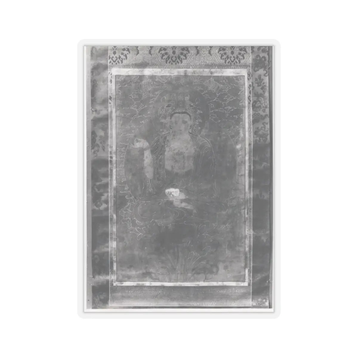 Unidentified artist - Bodhisattva with Double Halo - late 18th–early 19th century - STICKER Vinyl Kiss-Cut Decal