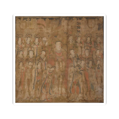 Unidentified artist - Brahma with Attendants and Musicians - late 16th century - STICKER Vinyl Kiss-Cut Decal