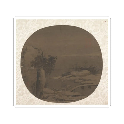 Unidentified artist - Bridge in Snow - late 10th century - STICKER Vinyl Kiss-Cut Decal