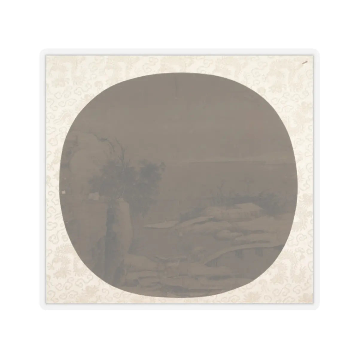 Unidentified artist - Bridge in Snow - late 10th century - STICKER Vinyl Kiss-Cut Decal
