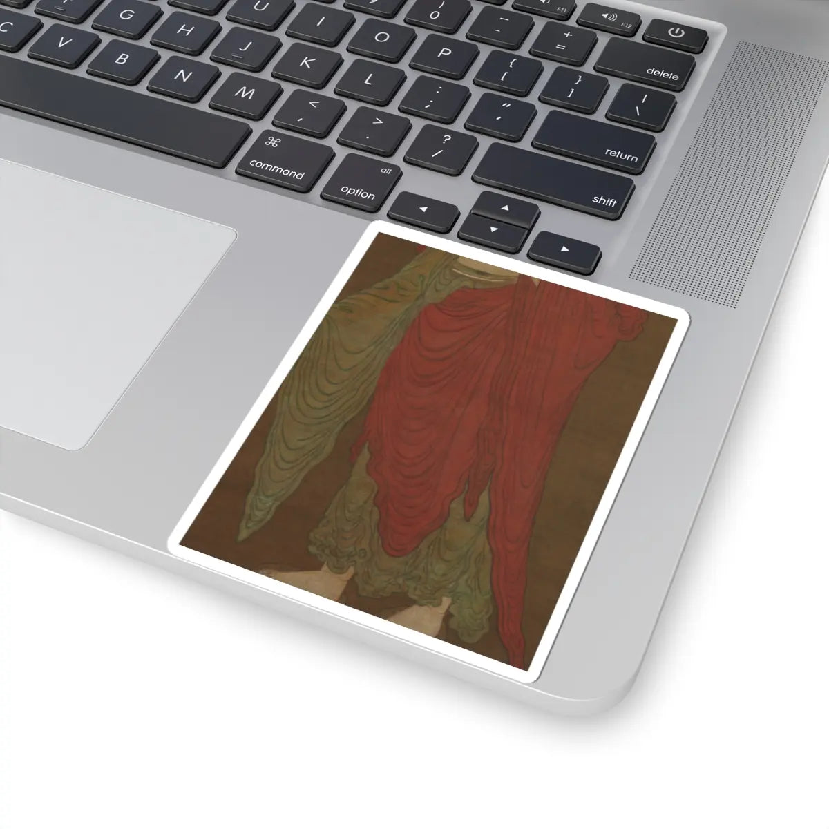 Unidentified artist - Buddha Amitabha Descending from his Pure Land - 13th century v4 - STICKER Vinyl Kiss-Cut Decal