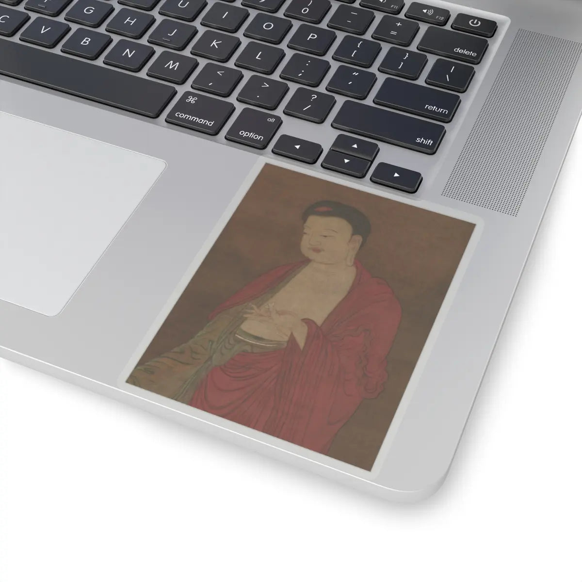 Unidentified artist - Buddha Amitabha Descending from his Pure Land - 13th century v5 - STICKER Vinyl Kiss-Cut Decal