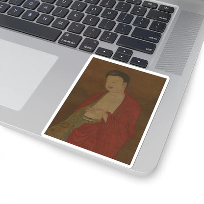 Unidentified artist - Buddha Amitabha Descending from his Pure Land - 13th century v5 - STICKER Vinyl Kiss-Cut Decal