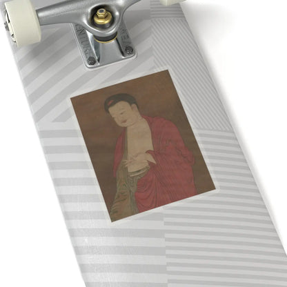 Unidentified artist - Buddha Amitabha Descending from his Pure Land - 13th century v5 - STICKER Vinyl Kiss-Cut Decal