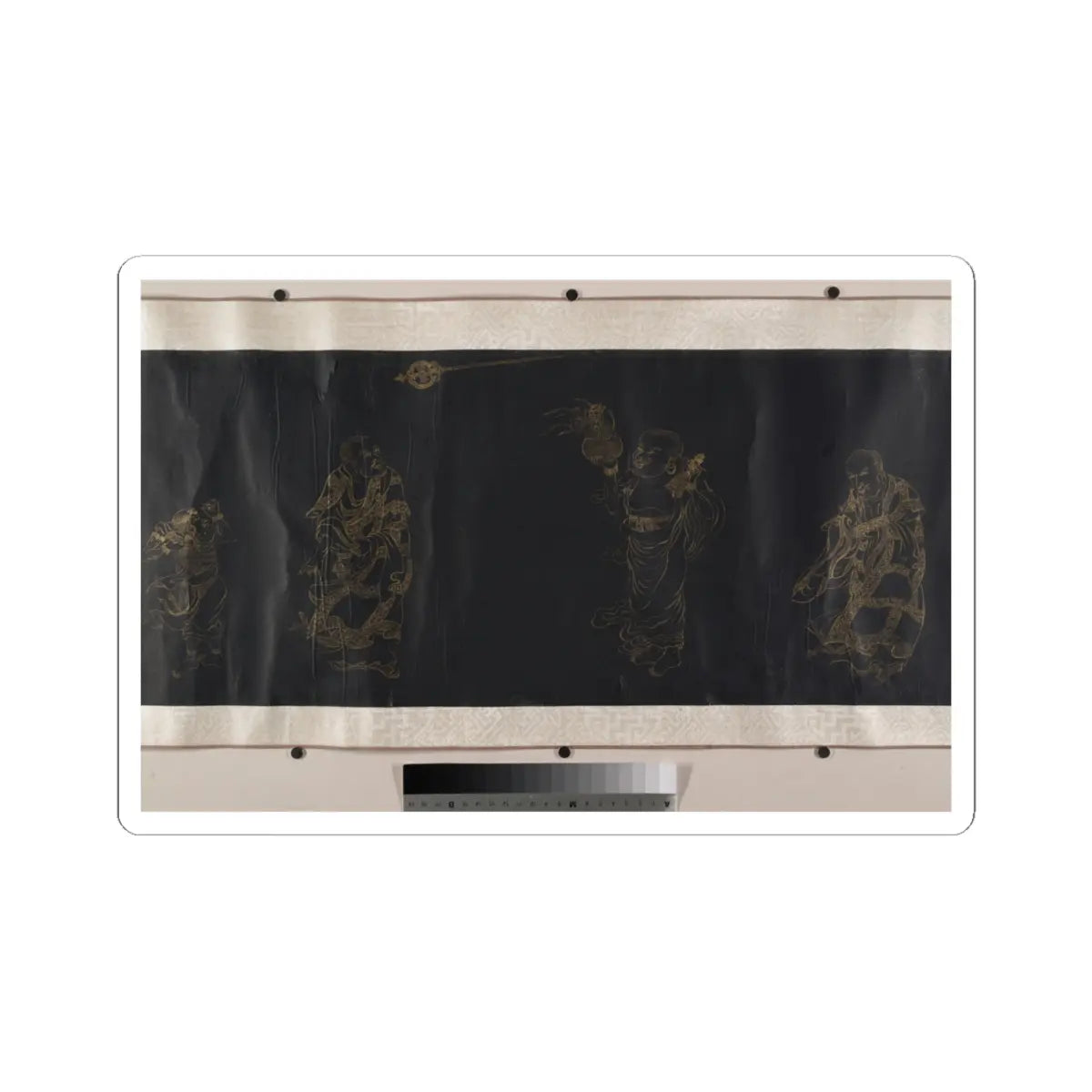 Unidentified artist - Buddhist Scroll- The Eighteen Luohans - unknown v10 - STICKER Vinyl Kiss-Cut Decal