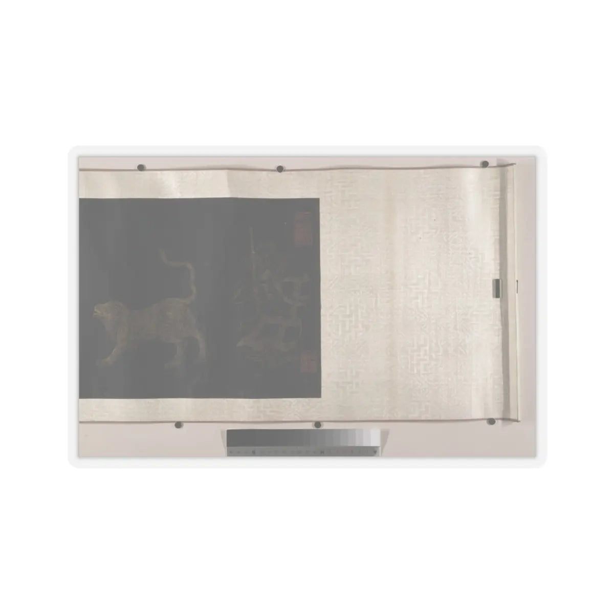 Unidentified artist - Buddhist Scroll- The Eighteen Luohans - unknown v3 - STICKER Vinyl Kiss-Cut Decal