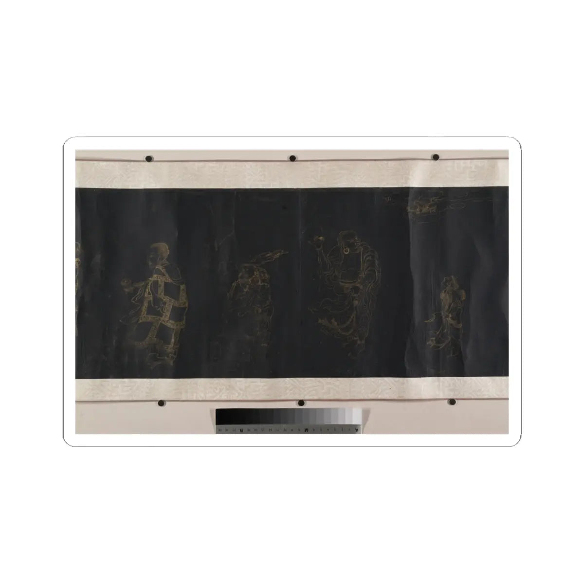 Unidentified artist - Buddhist Scroll- The Eighteen Luohans - unknown v6 - STICKER Vinyl Kiss-Cut Decal