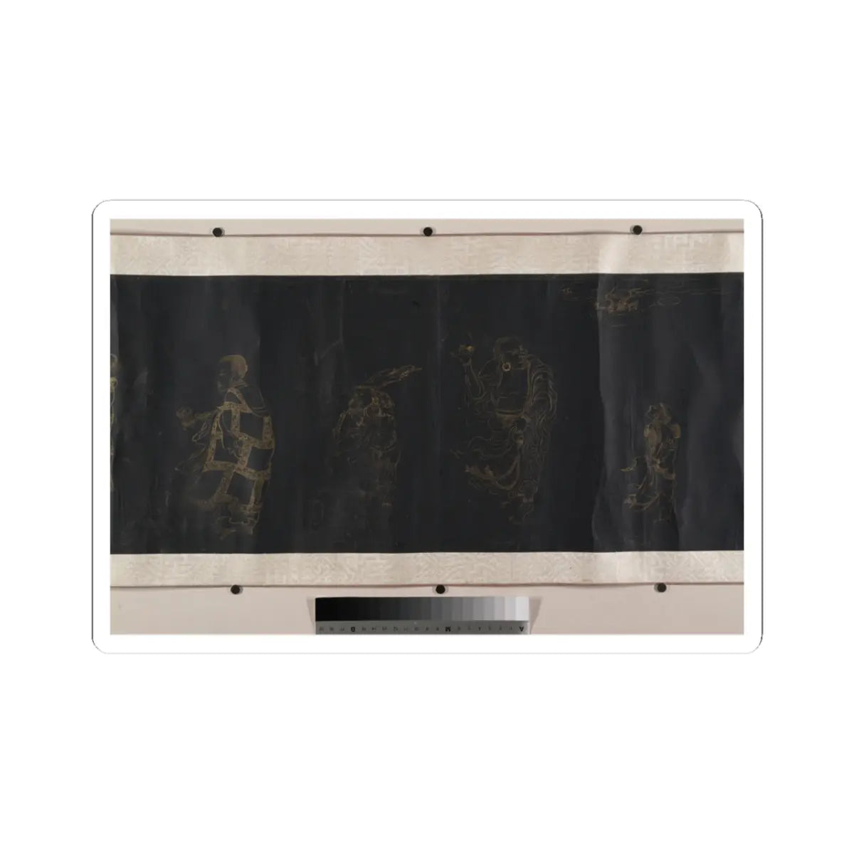 Unidentified artist - Buddhist Scroll- The Eighteen Luohans - unknown v6 - STICKER Vinyl Kiss-Cut Decal