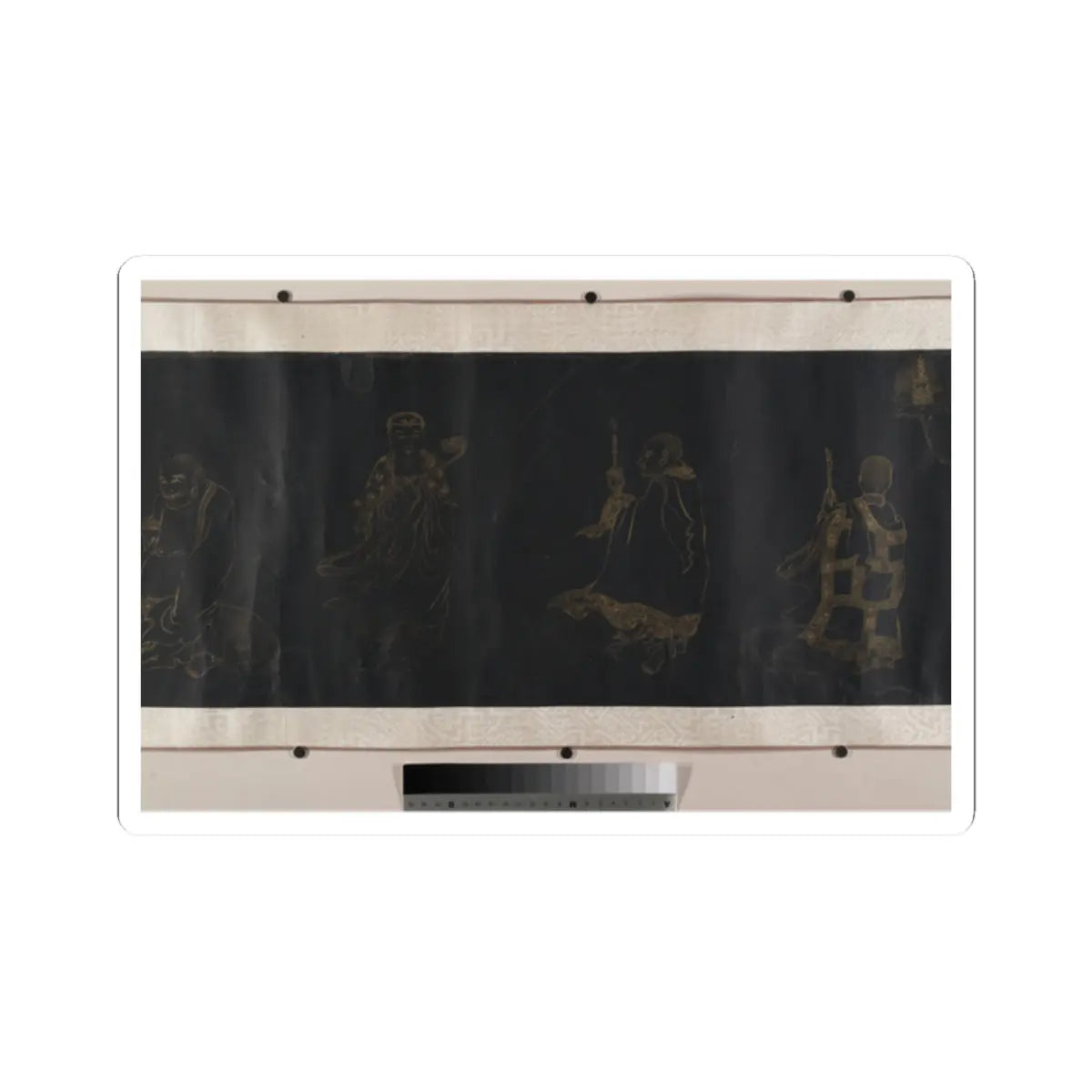 Unidentified artist - Buddhist Scroll- The Eighteen Luohans - unknown v7 - STICKER Vinyl Kiss-Cut Decal