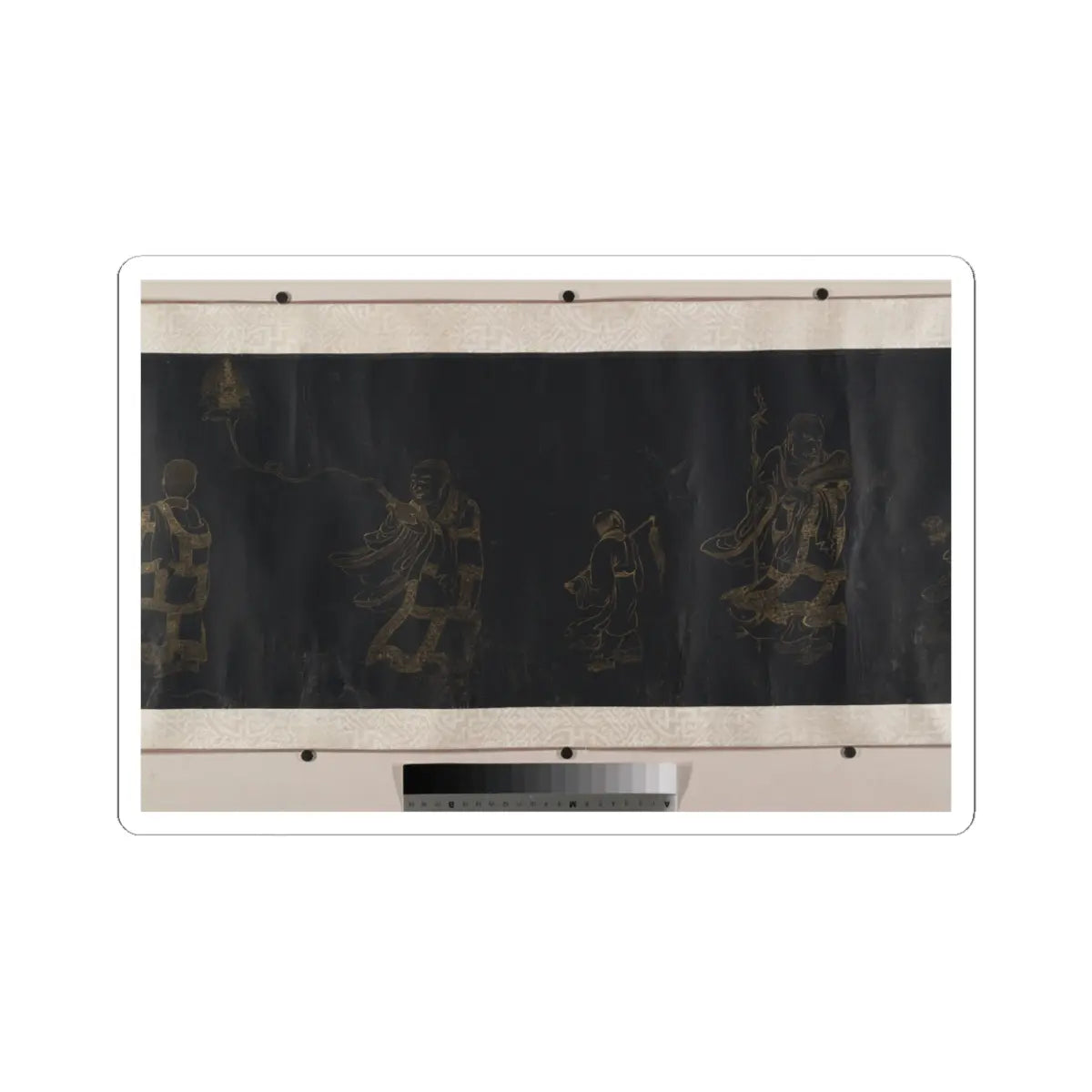 Unidentified artist - Buddhist Scroll- The Eighteen Luohans - unknown v8 - STICKER Vinyl Kiss-Cut Decal
