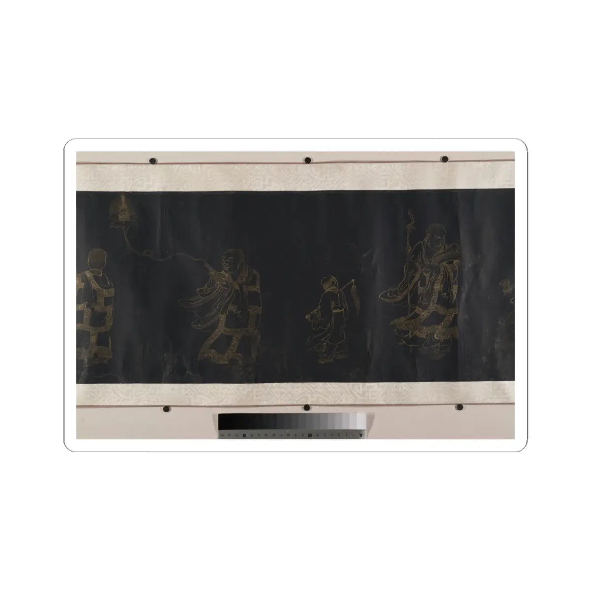 Unidentified artist - Buddhist Scroll- The Eighteen Luohans - unknown v8 - STICKER Vinyl Kiss-Cut Decal