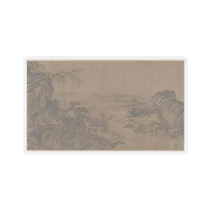 Unidentified artist - Buddhist Temples amid Autumn Mountains - 14th–15th century v1 - STICKER Vinyl Kiss-Cut Decal