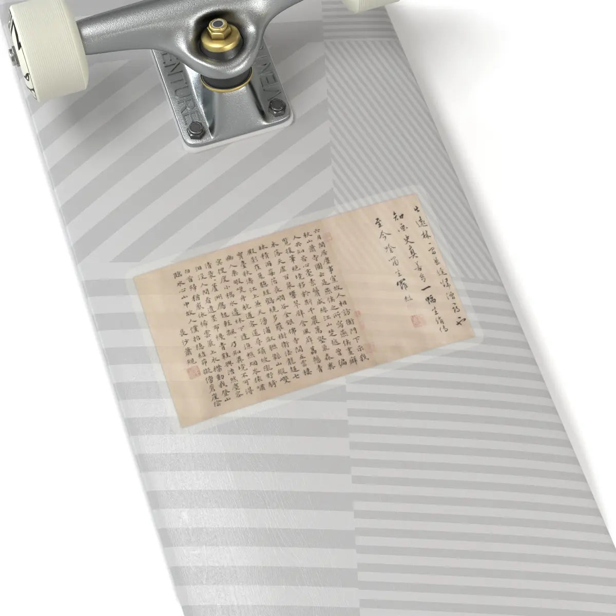 Unidentified artist - Buddhist Temples amid Autumn Mountains - 14th–15th century v18 - STICKER Vinyl Kiss-Cut Decal
