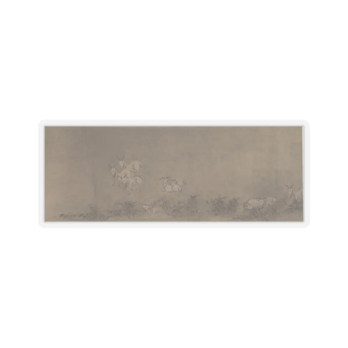 Unidentified artist - Bullocks and Goats - unknown v1 - STICKER Vinyl Kiss-Cut Decal