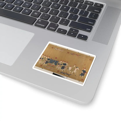 Unidentified artist - Canonization scroll of Li Zhong - colophon dated 1641 v11 - STICKER Vinyl Kiss-Cut Decal