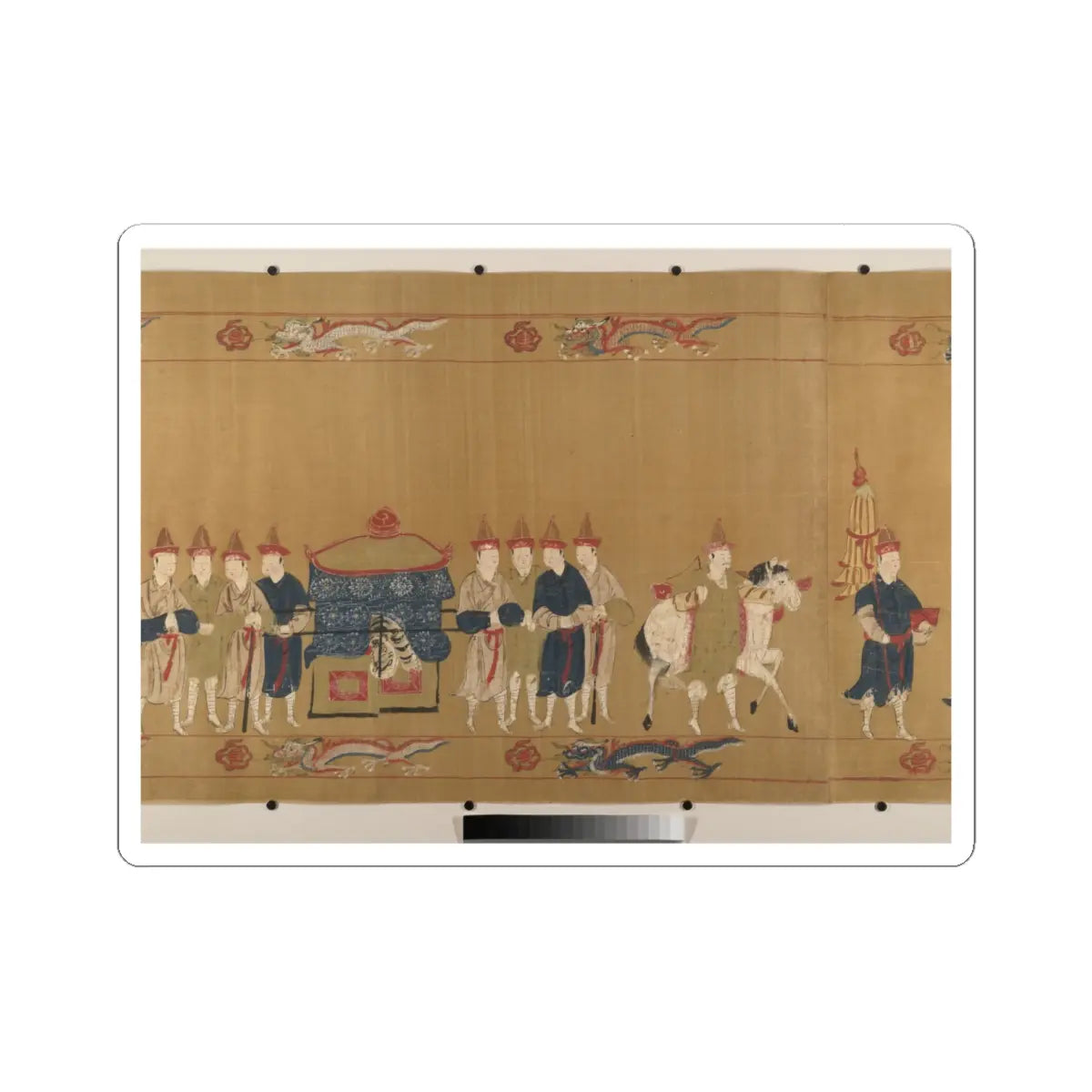 Unidentified artist - Canonization scroll of Li Zhong - colophon dated 1641 v11 - STICKER Vinyl Kiss-Cut Decal