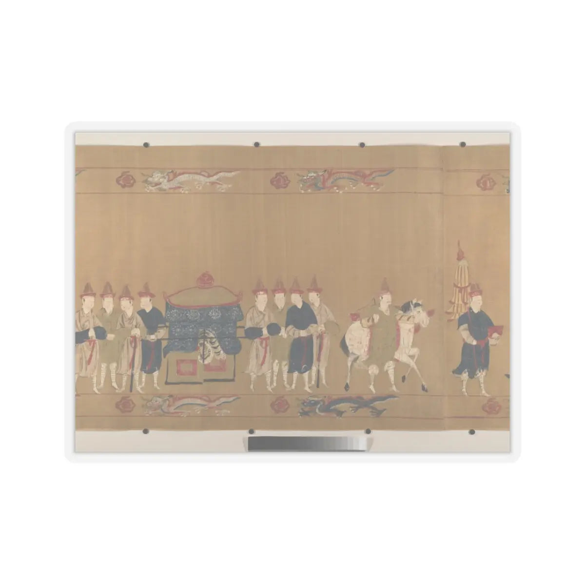 Unidentified artist - Canonization scroll of Li Zhong - colophon dated 1641 v11 - STICKER Vinyl Kiss-Cut Decal
