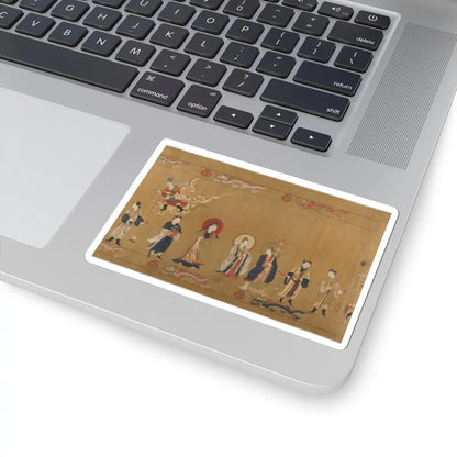 Unidentified artist - Canonization scroll of Li Zhong - colophon dated 1641 v13 - STICKER Vinyl Kiss-Cut Decal