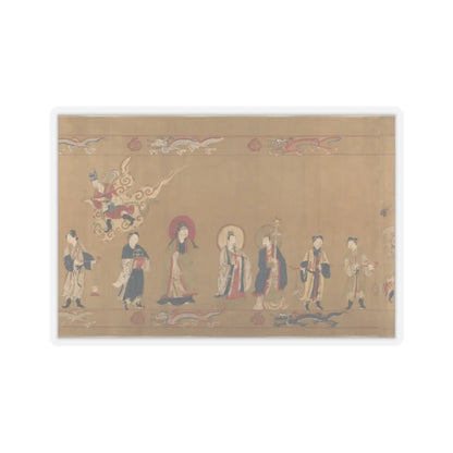 Unidentified artist - Canonization scroll of Li Zhong - colophon dated 1641 v13 - STICKER Vinyl Kiss-Cut Decal