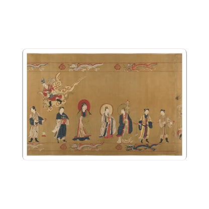 Unidentified artist - Canonization scroll of Li Zhong - colophon dated 1641 v13 - STICKER Vinyl Kiss-Cut Decal