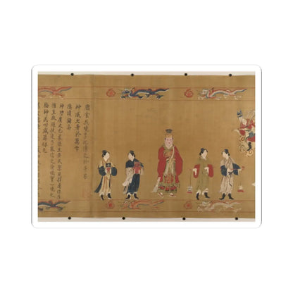 Unidentified artist - Canonization scroll of Li Zhong - colophon dated 1641 v14 - STICKER Vinyl Kiss-Cut Decal