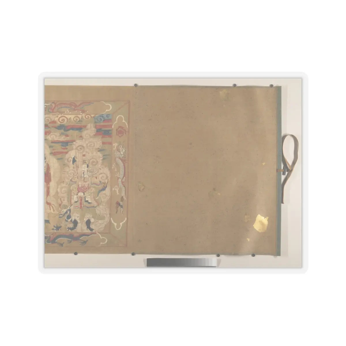 Unidentified artist - Canonization scroll of Li Zhong - colophon dated 1641 v3 - STICKER Vinyl Kiss-Cut Decal