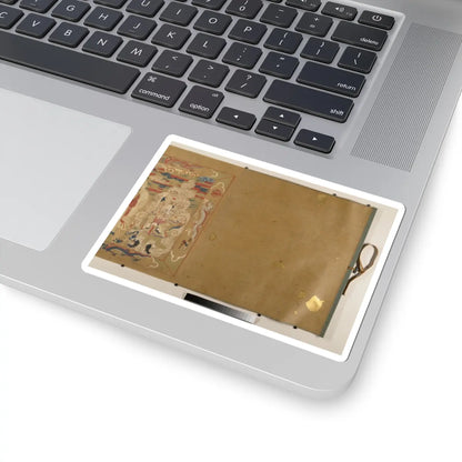 Unidentified artist - Canonization scroll of Li Zhong - colophon dated 1641 v3 - STICKER Vinyl Kiss-Cut Decal