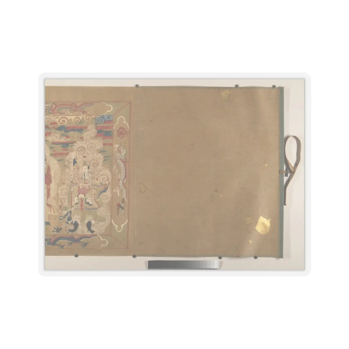 Unidentified artist - Canonization scroll of Li Zhong - colophon dated 1641 v3 - STICKER Vinyl Kiss-Cut Decal