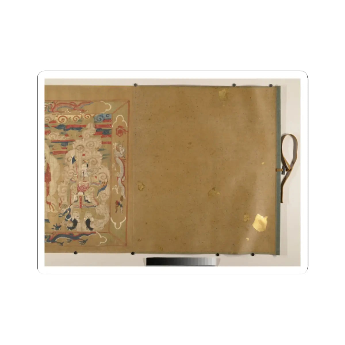 Unidentified artist - Canonization scroll of Li Zhong - colophon dated 1641 v3 - STICKER Vinyl Kiss-Cut Decal