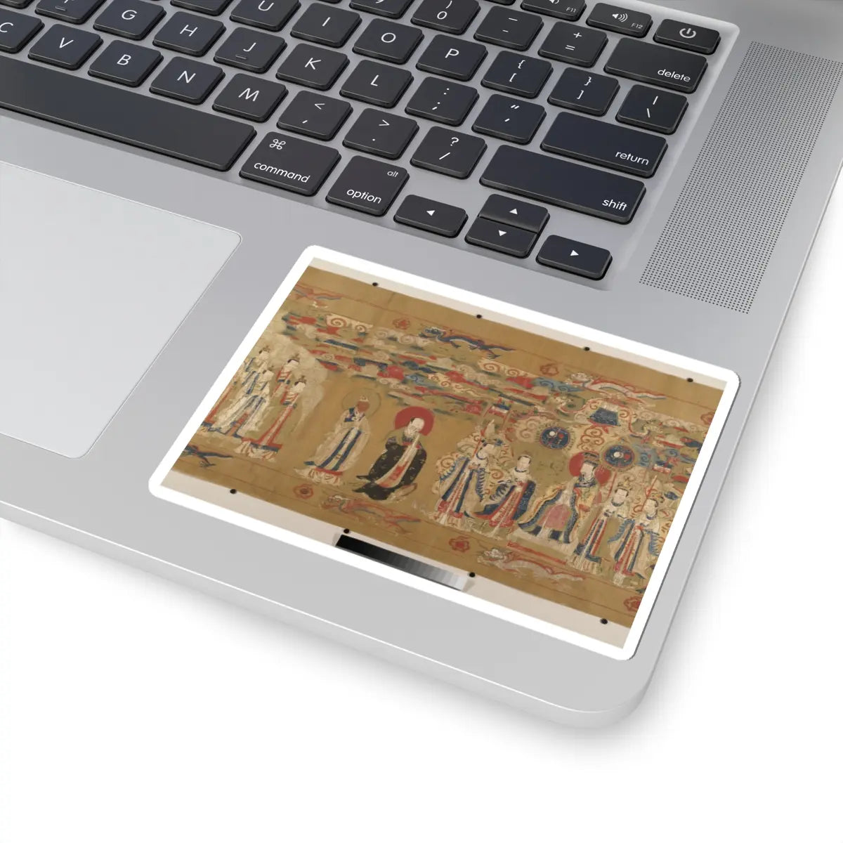Unidentified artist - Canonization scroll of Li Zhong - colophon dated 1641 v5 - STICKER Vinyl Kiss-Cut Decal