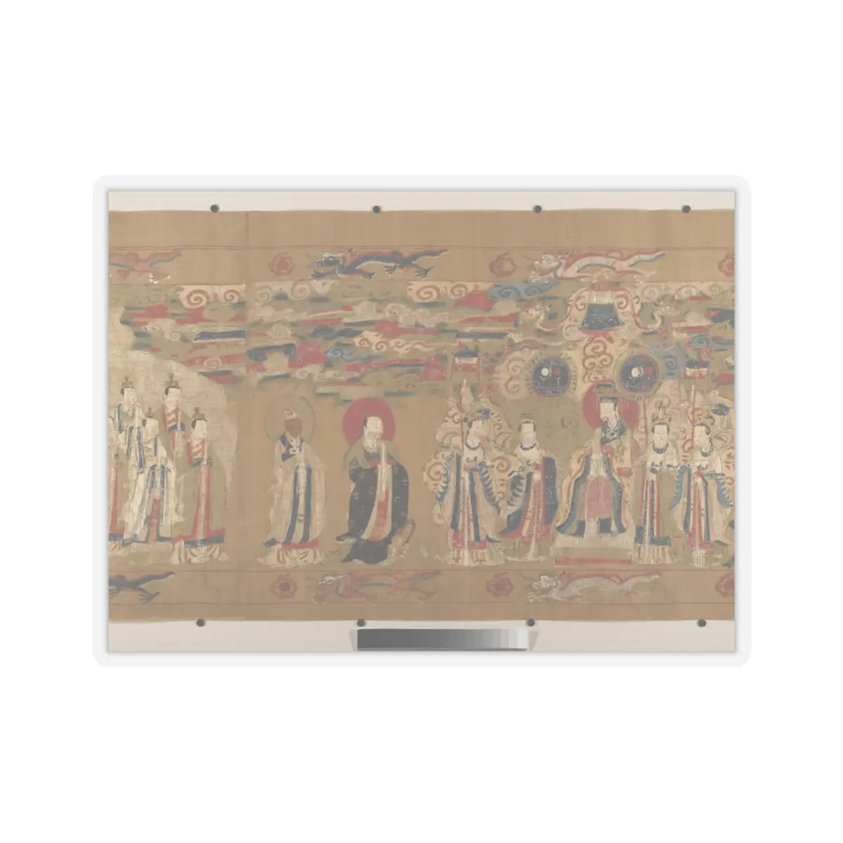Unidentified artist - Canonization scroll of Li Zhong - colophon dated 1641 v5 - STICKER Vinyl Kiss-Cut Decal