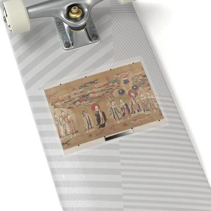 Unidentified artist - Canonization scroll of Li Zhong - colophon dated 1641 v5 - STICKER Vinyl Kiss-Cut Decal