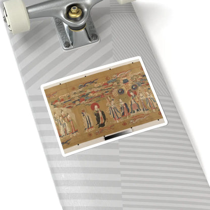 Unidentified artist - Canonization scroll of Li Zhong - colophon dated 1641 v5 - STICKER Vinyl Kiss-Cut Decal