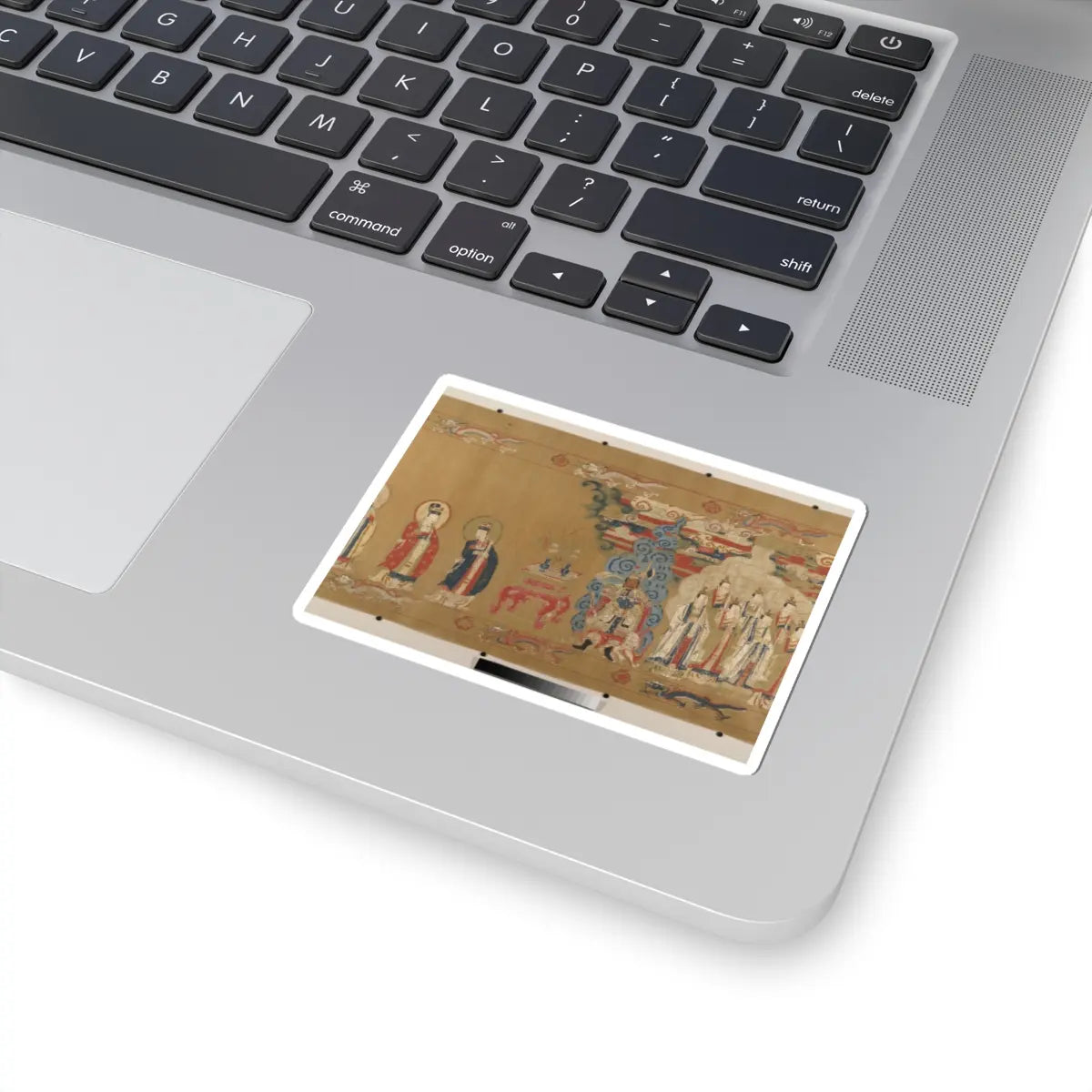 Unidentified artist - Canonization scroll of Li Zhong - colophon dated 1641 v6 - STICKER Vinyl Kiss-Cut Decal
