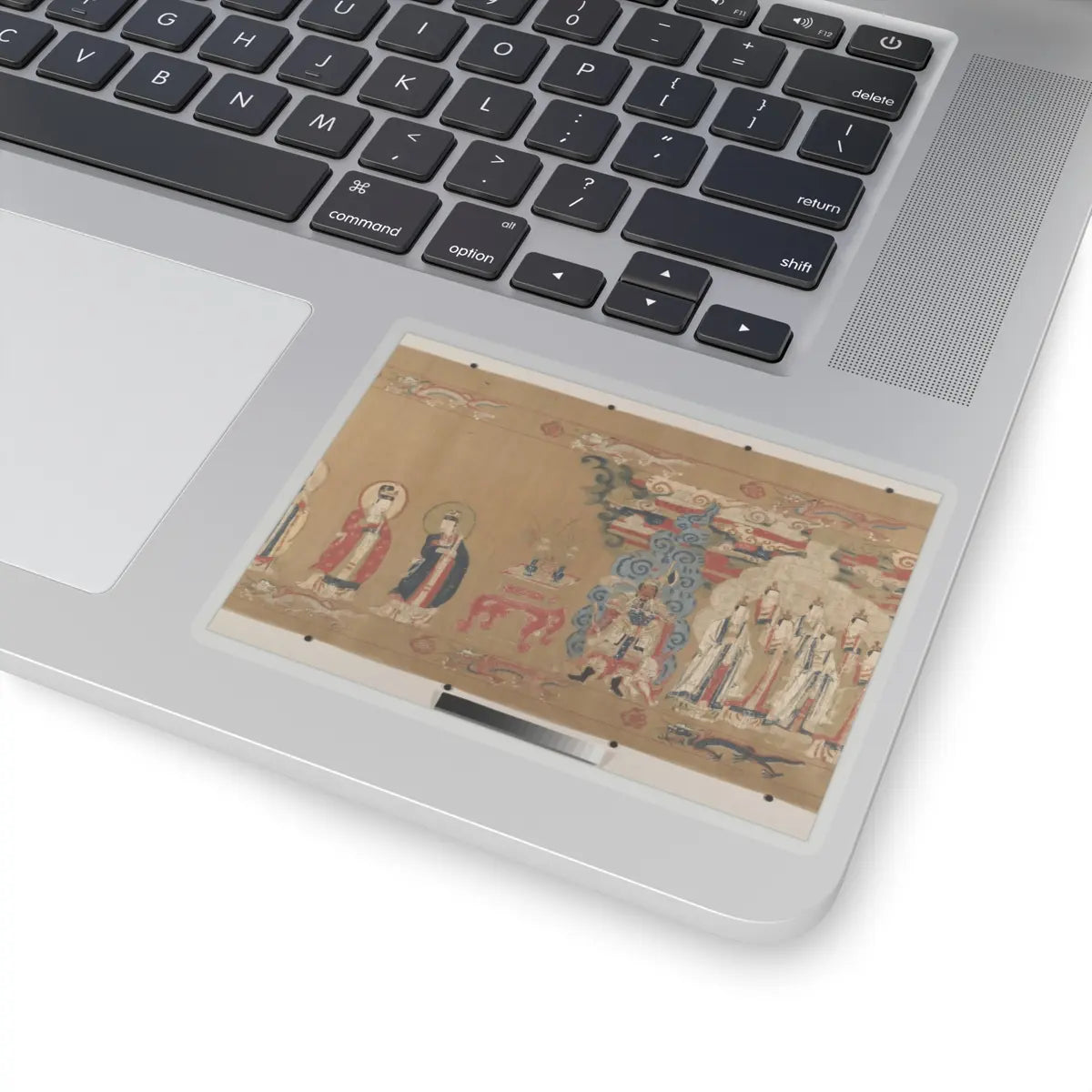 Unidentified artist - Canonization scroll of Li Zhong - colophon dated 1641 v6 - STICKER Vinyl Kiss-Cut Decal