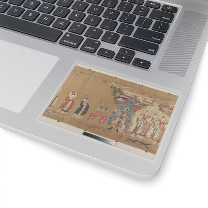 Unidentified artist - Canonization scroll of Li Zhong - colophon dated 1641 v6 - STICKER Vinyl Kiss-Cut Decal