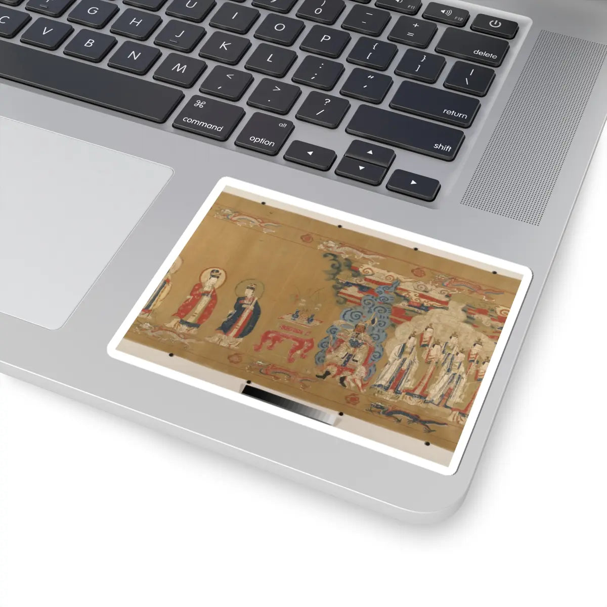 Unidentified artist - Canonization scroll of Li Zhong - colophon dated 1641 v6 - STICKER Vinyl Kiss-Cut Decal