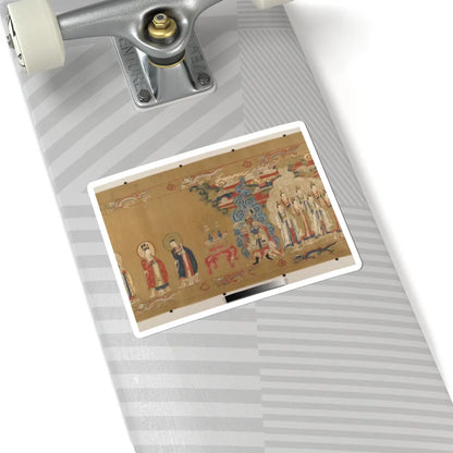 Unidentified artist - Canonization scroll of Li Zhong - colophon dated 1641 v6 - STICKER Vinyl Kiss-Cut Decal