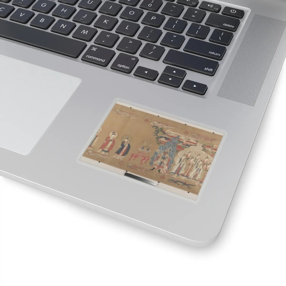 Unidentified artist - Canonization scroll of Li Zhong - colophon dated 1641 v6 - STICKER Vinyl Kiss-Cut Decal