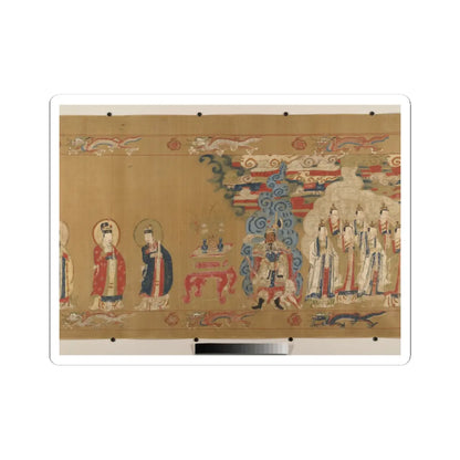 Unidentified artist - Canonization scroll of Li Zhong - colophon dated 1641 v6 - STICKER Vinyl Kiss-Cut Decal