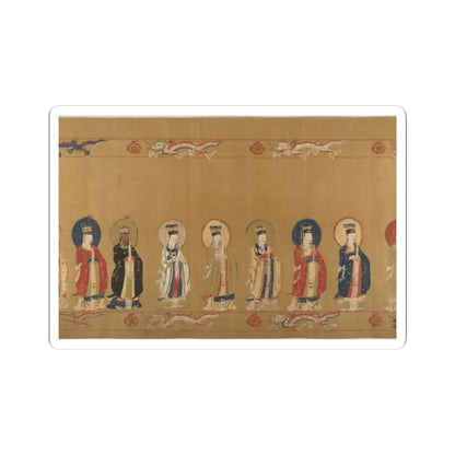 Unidentified artist - Canonization scroll of Li Zhong - colophon dated 1641 v8 - STICKER Vinyl Kiss-Cut Decal