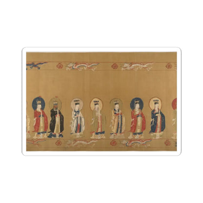 Unidentified artist - Canonization scroll of Li Zhong - colophon dated 1641 v8 - STICKER Vinyl Kiss-Cut Decal