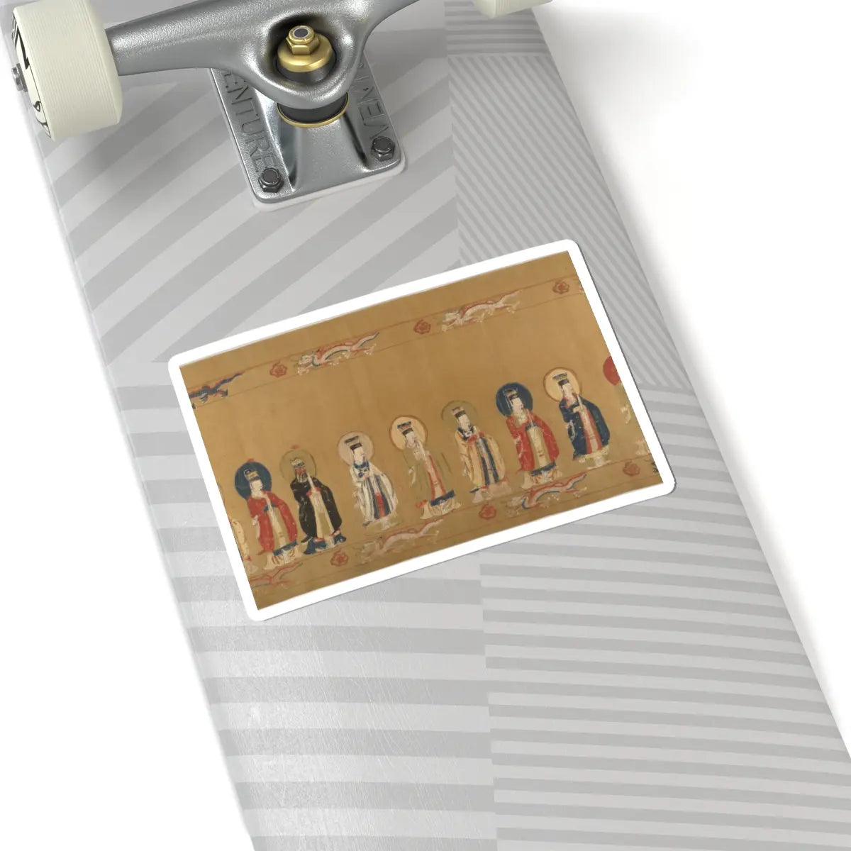 Unidentified artist - Canonization scroll of Li Zhong - colophon dated 1641 v8 - STICKER Vinyl Kiss-Cut Decal
