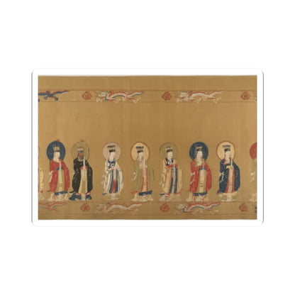 Unidentified artist - Canonization scroll of Li Zhong - colophon dated 1641 v8 - STICKER Vinyl Kiss-Cut Decal